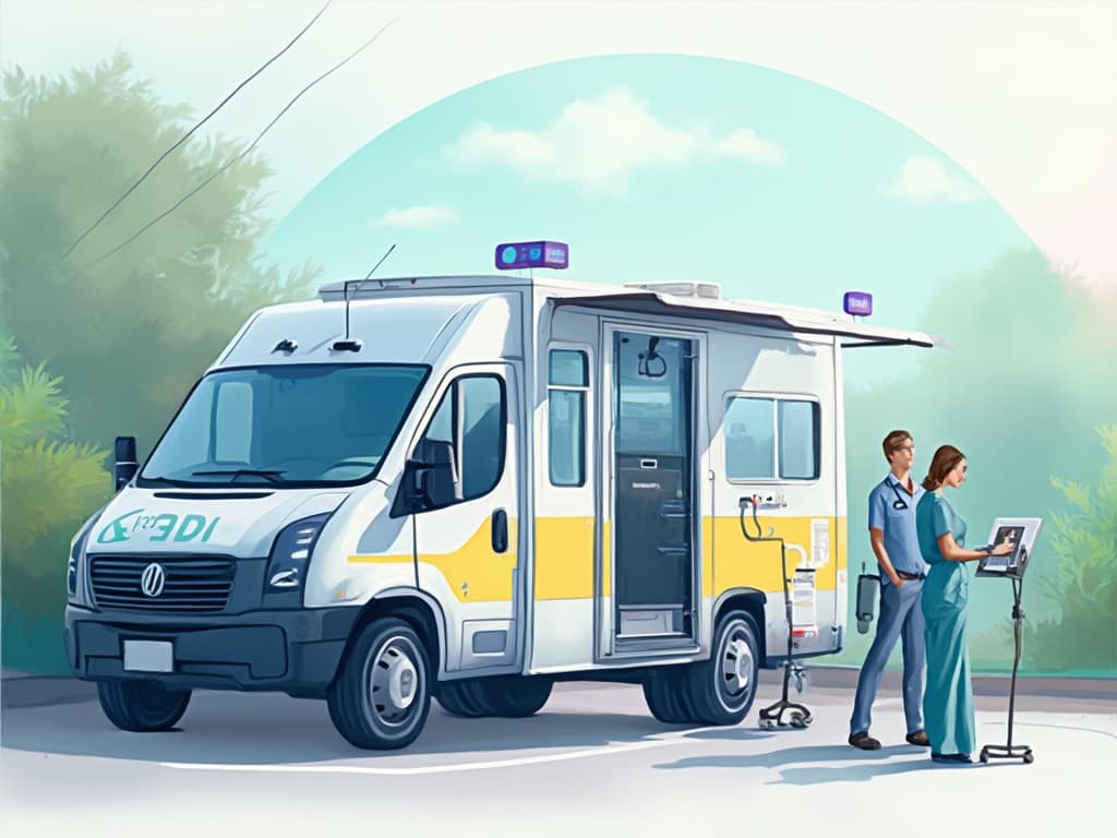 Mobil sağlık aracı ve sağlık personeli